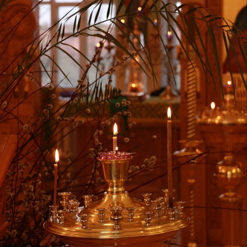 В Казанском монастыре 
молитвенно встретили двунадесятый Праздник 
Входа Господня в Иерусалим (Вербное воскресение)