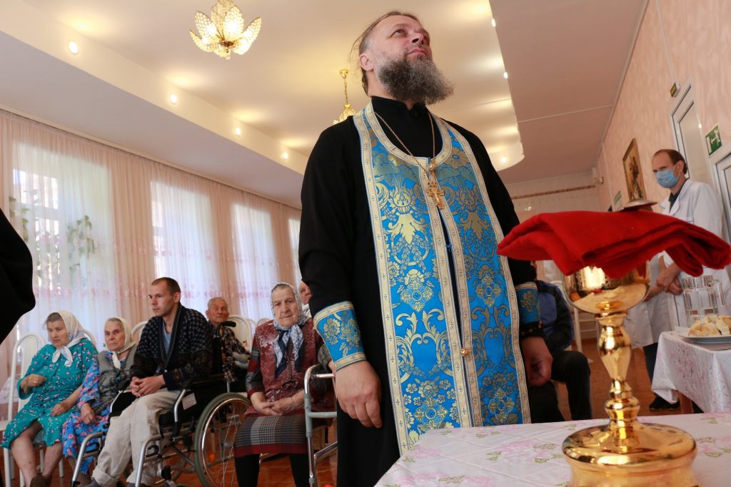 2 сентября священник и сестры монастыря посетили Егорьевский дом-интернат для престарелых и инвалидов